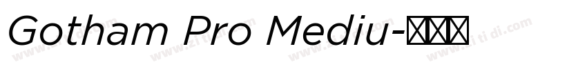 Gotham Pro Mediu字体转换
